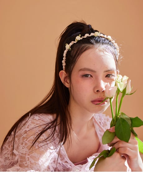 petit rose shirring cachucha IVORY
