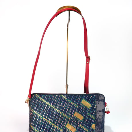 SUI Plus Bags　しかくバッグ（13インチPCバッグ）　No.8　古都唐花　一点物