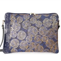 SUI Plus Bags　しかくバッグ（13インチPCバッグ）　No.6　古都唐花　一点物