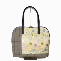 SUI Plus Bags　ラウンドトートバッグ　No.2　水玉紋様　一点物