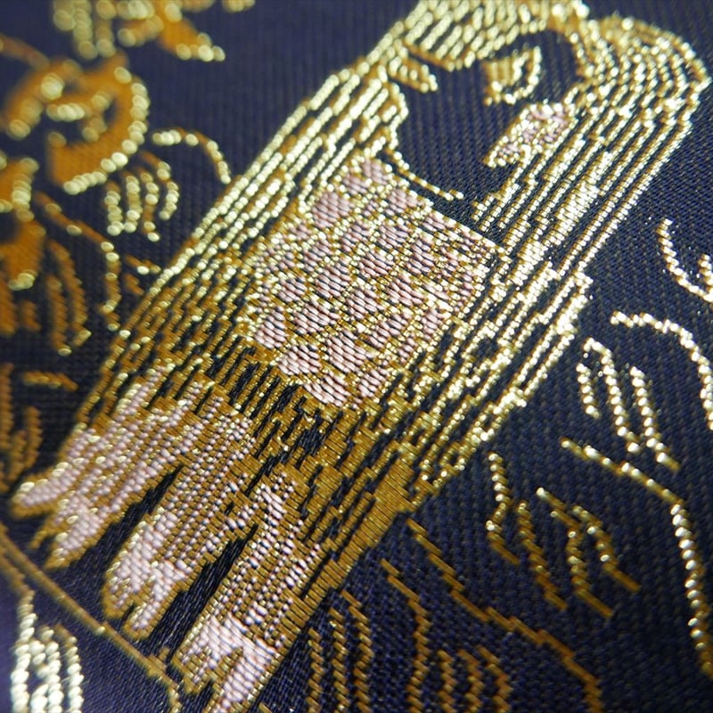 西陣織 妖怪アマビエ様 桃色バージョン 家内安全、無病息災、疫病退散