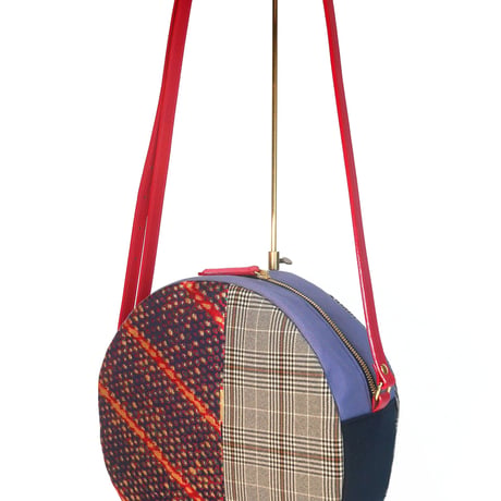 SUI Plus Bags　まんまるバッグ　No.10　ネオン紋様　一点物