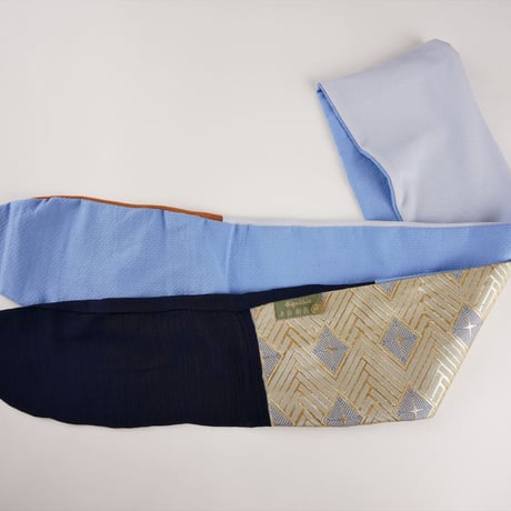 きらめくターバン　Live Turban　ニシジーナ＆ニシジーノ　白茶地　菱つなぎ紋様　31