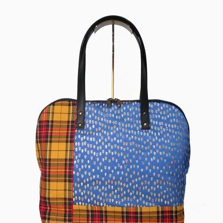 SUI Plus Bags　ラウンドトートバッグ　No.29　しずく紋様　一点物