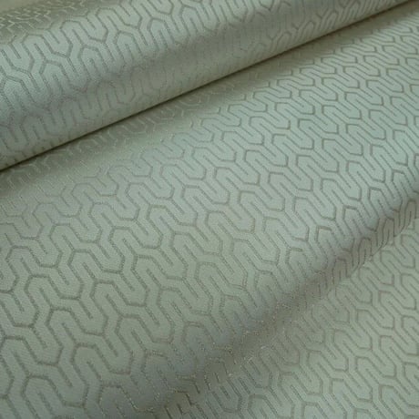 tsuto　24ct 本プラチナ糸　西陣織 帯亀甲地紋 "ファッションフェイスカバー" 白金　受注生産