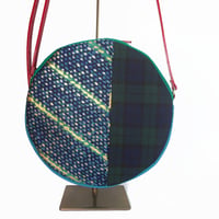 SUI Plus Bags　まんまるバッグ　No.26　ネオン紋様　一点物