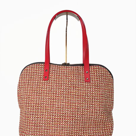 SUI Plus Bags　ラウンドトートバッグ　No.9　珊瑚紋様　一点物