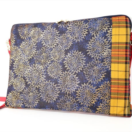SUI Plus Bags　しかくバッグ（13インチPCバッグ）　No.5　古都唐花　一点物