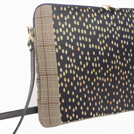 SUI Plus Bags　しかくバッグ（13インチPCバッグ）　No.32　しずく紋様　一点物
