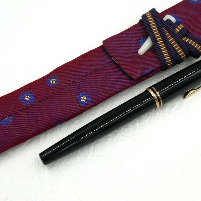 シングルペンホルダー 万年筆袋 収納ケース ペンケース｜西陣織金襴
