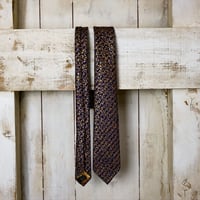 TIE YOUR TIE×西陣岡本　セッテピエゲ　 麻の葉紋様 A 濃紺桃 / Hemp leaf A