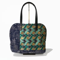 SUI Plus Bags　ラウンドトートバッグ　No.24　つばめ矢紋様　一点物
