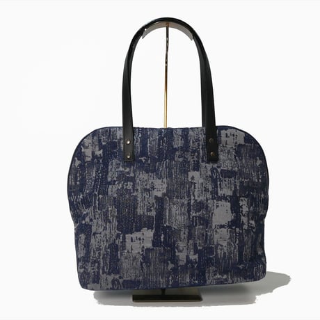 SUI Plus Bags　ラウンドトートバッグ　No.17　虫紋様黒漆　一点物