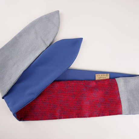 きらめくターバン　Live Turban　ニシジーナ＆ニシジーノ　赤地　ピンドット紋様　97