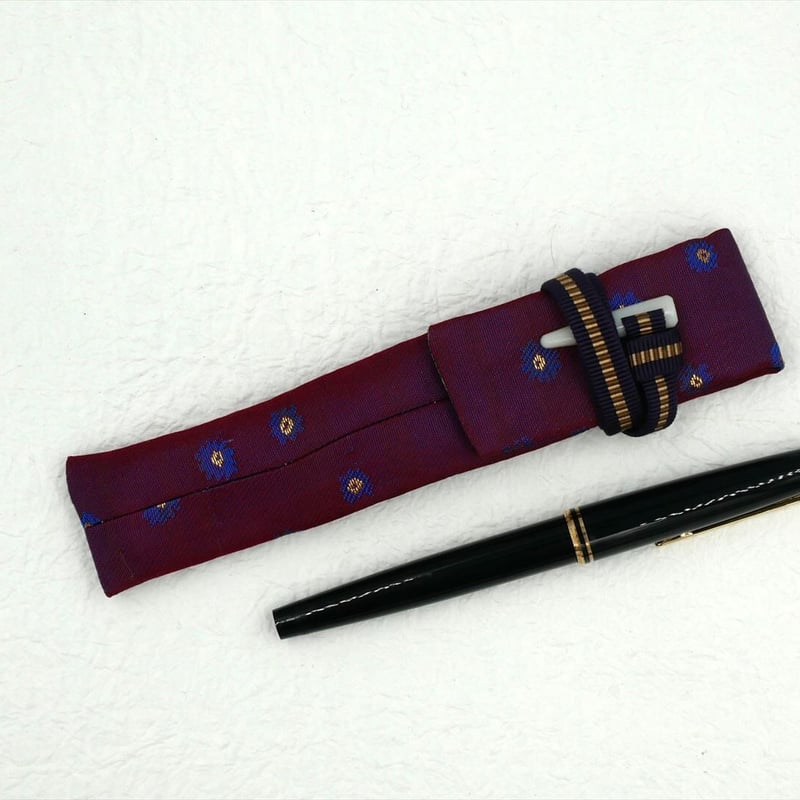 シングルペンホルダー 万年筆袋 収納ケース ペンケース｜西陣織金襴