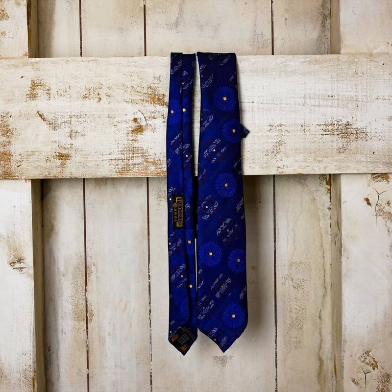 TIE YOUR TIE×西陣岡本 セッテピエゲ ひなぎく紋様 C 紺 / Daisies