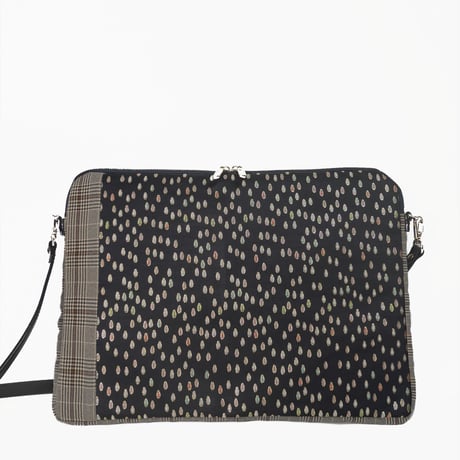 SUI Plus Bags　しかくバッグ（13インチPCバッグ）　No.32　しずく紋様　一点物