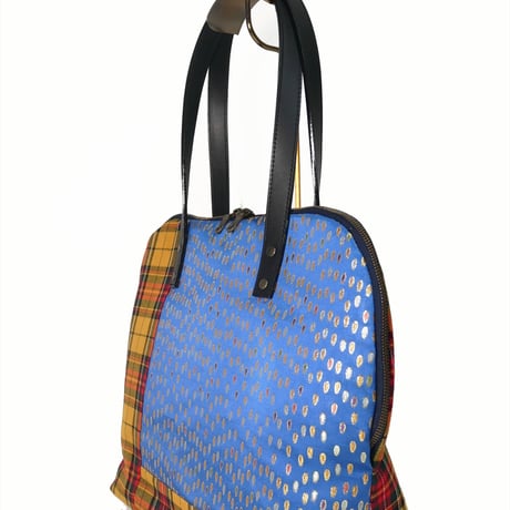 SUI Plus Bags　ラウンドトートバッグ　No.29　しずく紋様　一点物