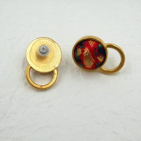 〈尊 MICOTO〉 ピアス　Circle　ピクトグラム　ネオン　赤
