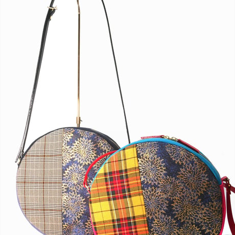 SUI Plus Bags　まんまるバッグ　No.21　古都唐花紋様　一点物