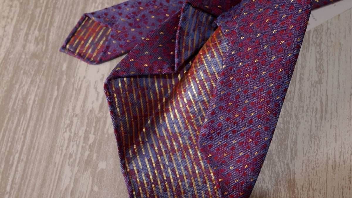 【未使用】TIE YOUR TIE セッテピエゲ 幾何学模様 ネクタイ TIEYOURTIE GEOMETRIC1 SETTEPIEGHE NECKTIE – TIE YOUR TIE