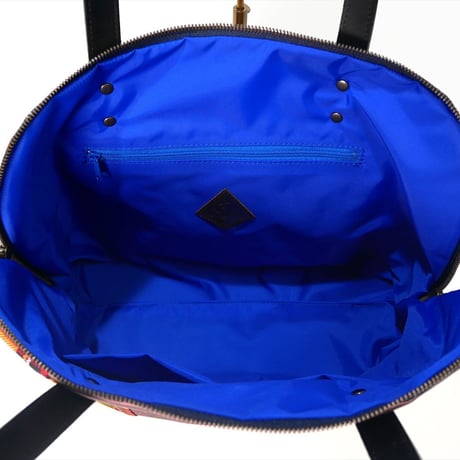 SUI Plus Bags　ラウンドトートバッグ　No.26　アフリカ紋様　一点物