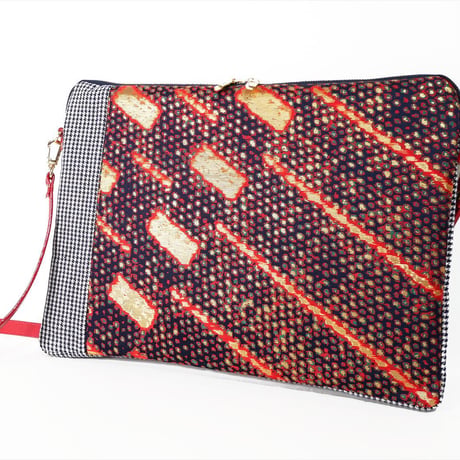 SUI Plus Bags　しかくバッグ（13インチPCバッグ）　No.2　ネオン赤　一点物