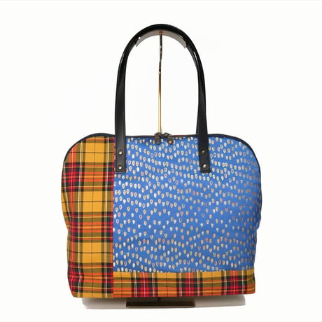 SUI Plus Bags　ラウンドトートバッグ　No.29　しずく紋様　一点物