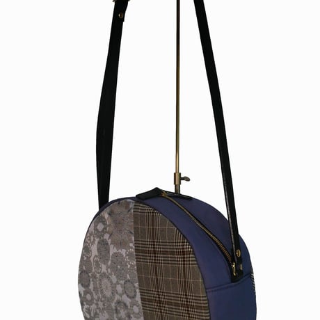 SUI Plus Bags　まんまるバッグ　No.27　雪輪紋様　一点物