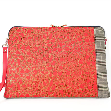 SUI Plus Bags　しかくバッグ（13インチPCバッグ）　No.24　Cell紋様　一点物