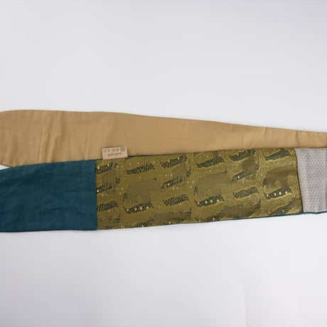 きらめくターバン　Live Turban　ニシジーナ＆ニシジーノ　利休茶地　アフリカ紋様　59