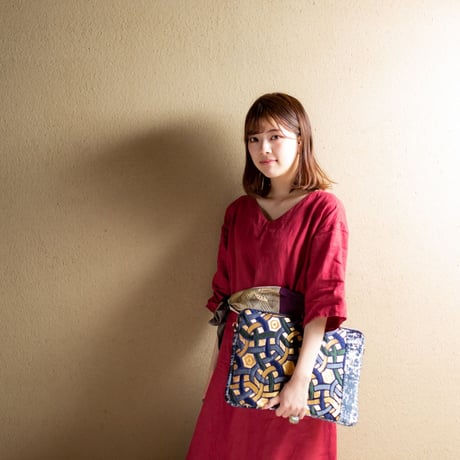 SUI Plus Bags　しかくバッグ（13インチPCバッグ）　No.22　24insects紋様　一点物