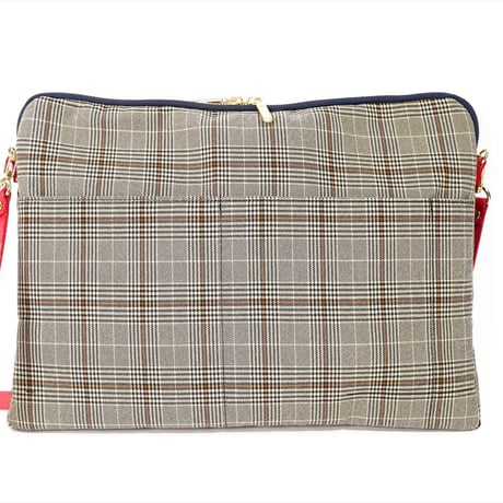 SUI Plus Bags　しかくバッグ（13インチPCバッグ）　No.24　Cell紋様　一点物