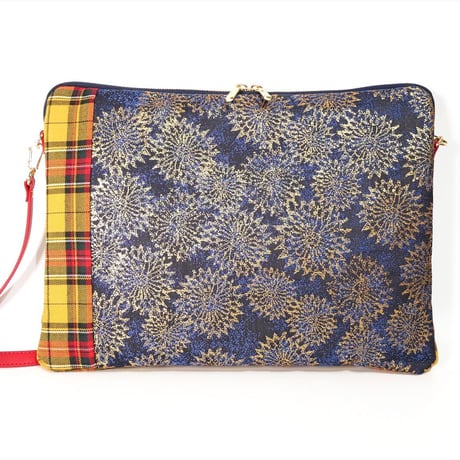 SUI Plus Bags　しかくバッグ（13インチPCバッグ）　No.7　古都唐花　一点物