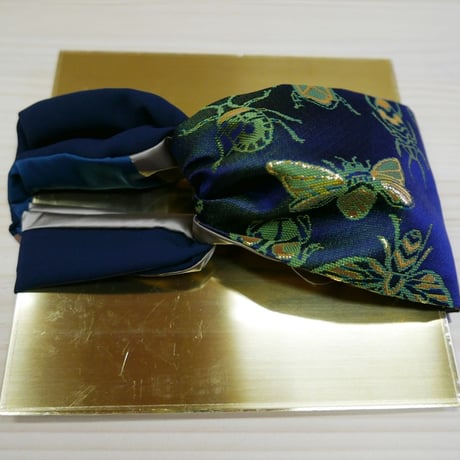 きらめくターバン　Live Turban　ニシジーナ＆ニシジーノ 虫紋様　紺地　19