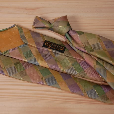 TIE YOUR TIE×西陣岡本　セッテピエゲ　格子 C Check Ｃ