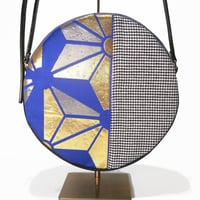 SUI Plus Bags　まんまるバッグ　No.15　麻の葉紋様大　一点物