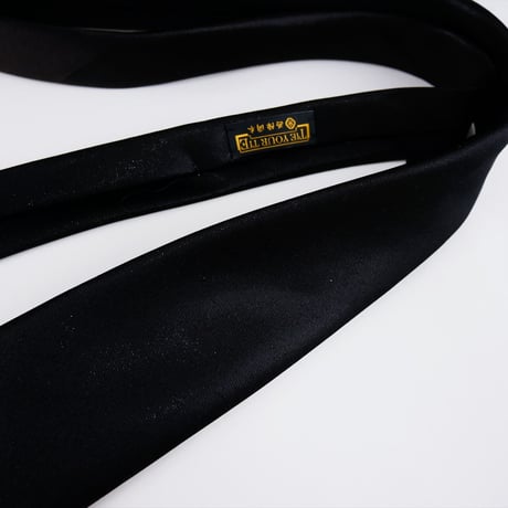 TIE YOUR TIE×西陣岡本　セッテピエゲ　 Solid J 黒艶箔青