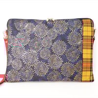 SUI Plus Bags　しかくバッグ（13インチPCバッグ）　No.5　古都唐花　一点物