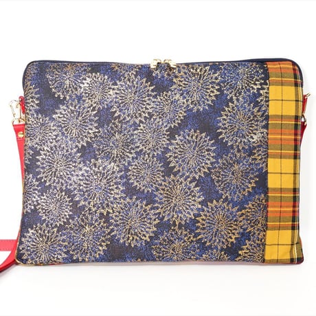 SUI Plus Bags　しかくバッグ（13インチPCバッグ）　No.5　古都唐花　一点物