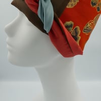 きらめくターバン　Live Turban　ニシジーナ＆ニシジーノ　朱地　蝶紋様　23