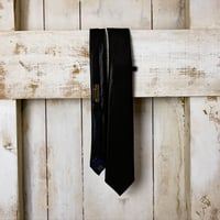 TIE YOUR TIE×西陣岡本　セッテピエゲ　 Solid J 黒艶箔青
