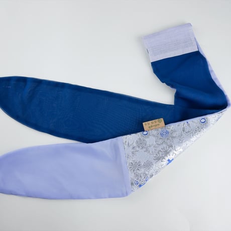 きらめくターバン　Live Turban　ニシジーナ＆ニシジーノ　白地　雪輪紋様　白銀　62
