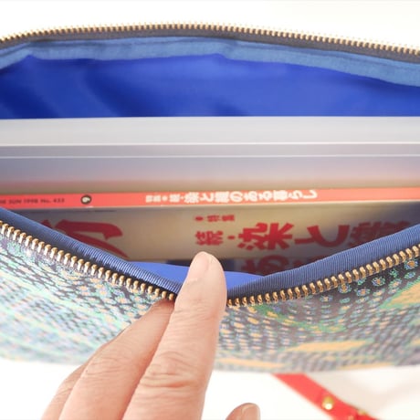 SUI Plus Bags　しかくバッグ（13インチPCバッグ）　No.5　古都唐花　一点物