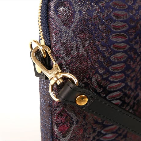 SUI Plus Bags　しかくバッグ（13インチPCバッグ）　No.16　パイソン紋様　一点物