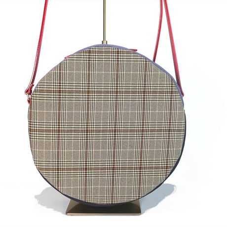 SUI Plus Bags　まんまるバッグ　No.10　ネオン紋様　一点物