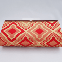 全正絹 西陣織 金襴 雪輪紋様 クラッチバッグE | 西陣岡本