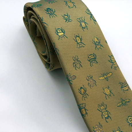 TIE YOUR TIE×西陣岡本　セッテピエゲ　24insects B 白茶