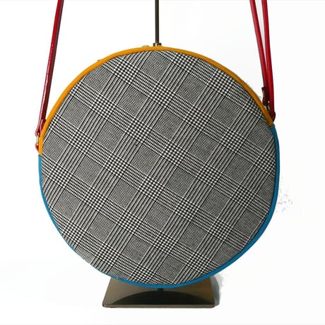 SUI Plus Bags　まんまるバッグ　No.1　水玉紋様＆網代紋様　一点物