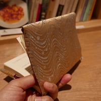 西陣織　ブックカバー　正絹　流水水玉＆砂子箔紋様　一点もの